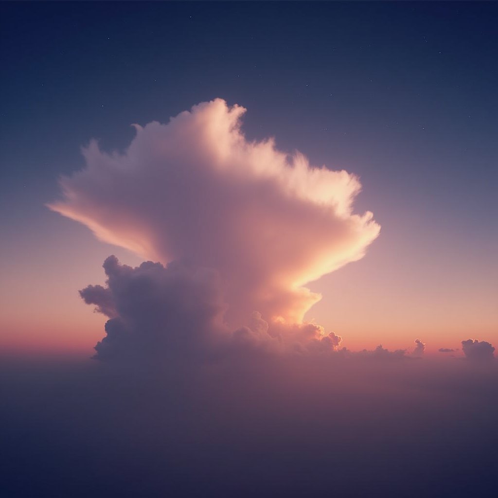 Sky's Breaking Waves - Abstract AI stock