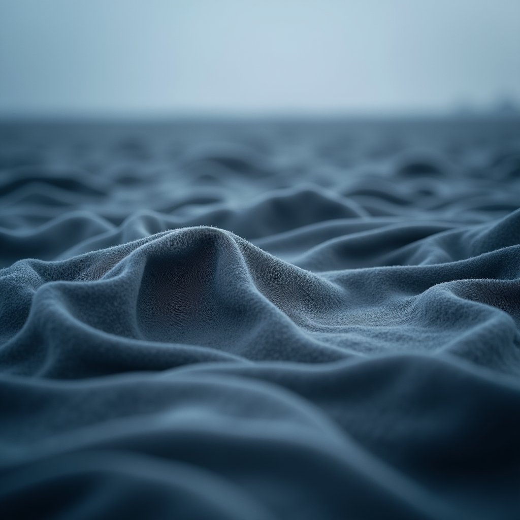 Gray Fabric Ocean Undulates - Abstract AI stock