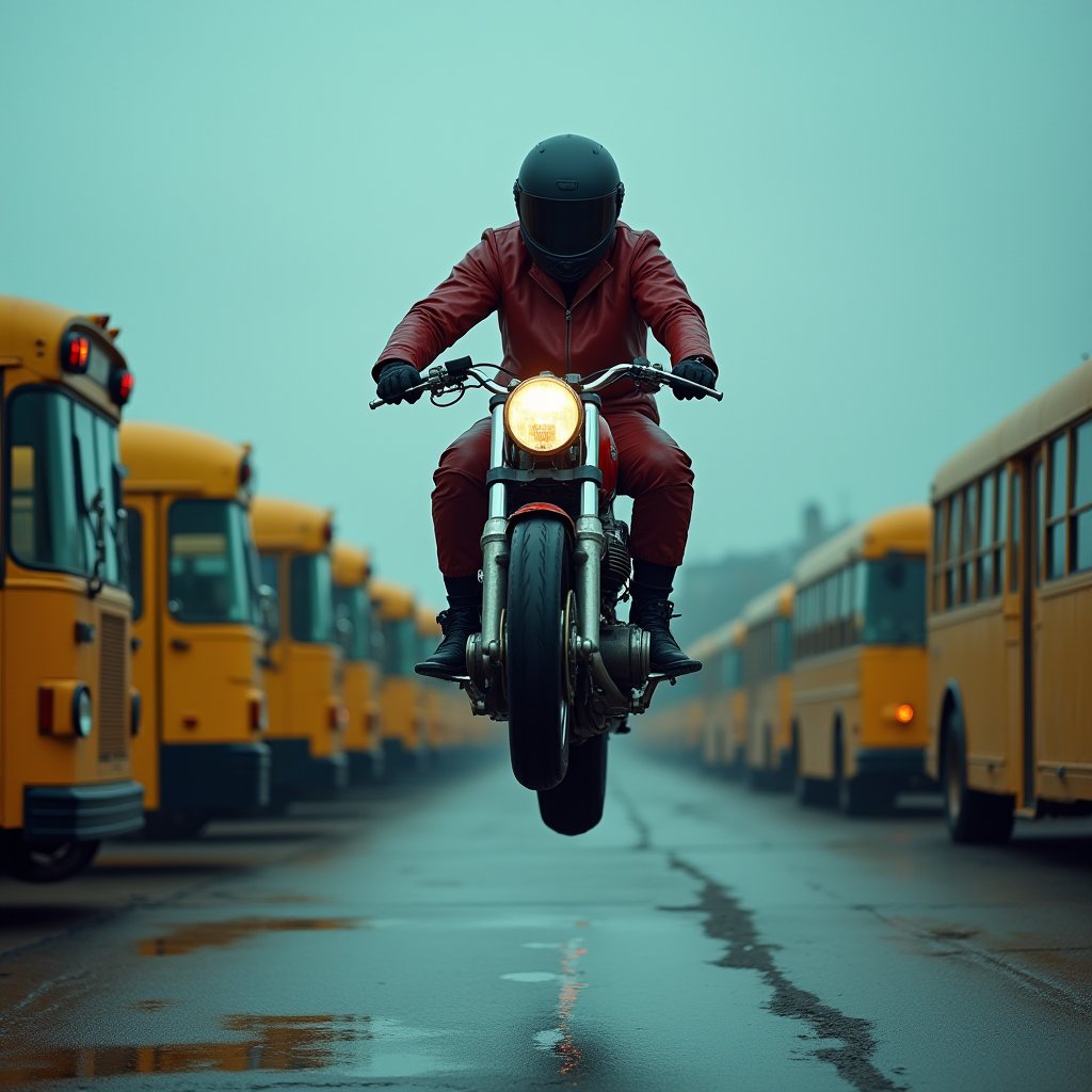 Chrome Arc Over Yellow Row - Action & Stunts AI stock