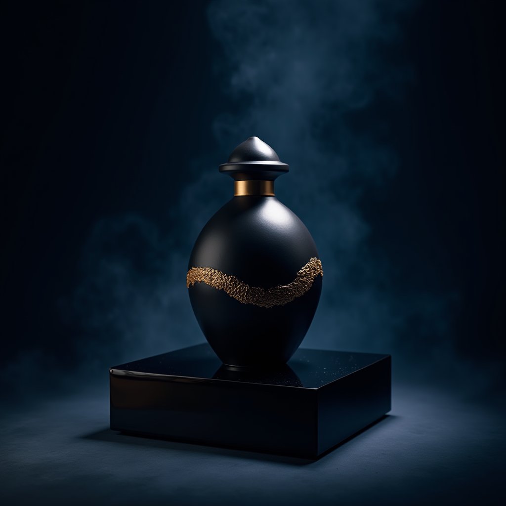 Obsidian Elegance in Void - Advertising AI stock