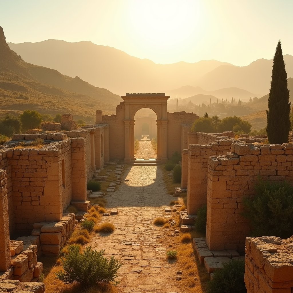 Jerash: Rome's Eastern Echo - Ancient Civilizations AI stock