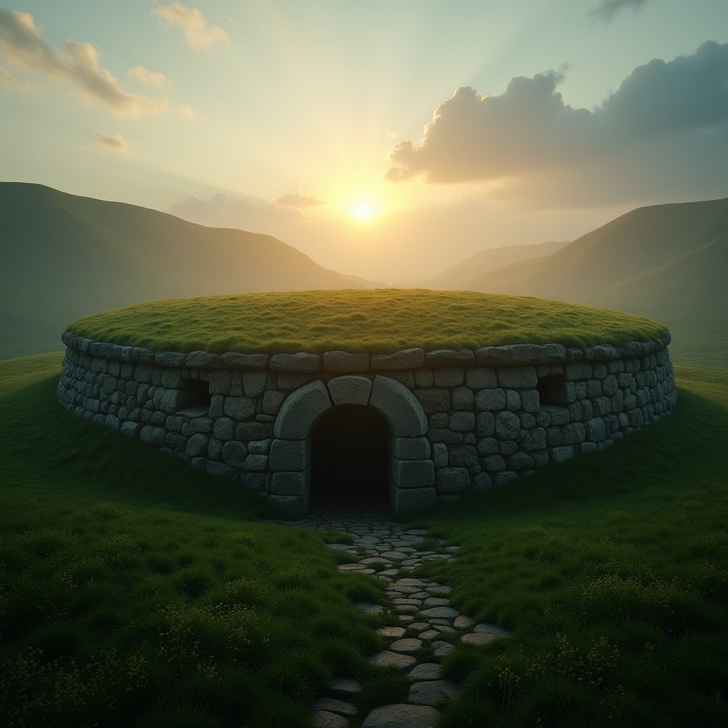 Newgrange Solstice Awakening - Ancient Civilizations AI stock