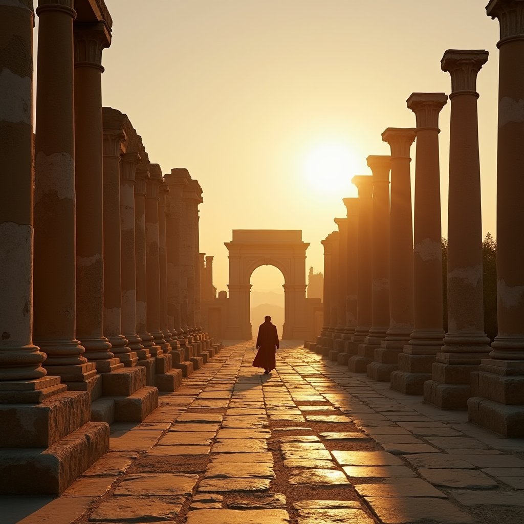 Columns of the Severan Dawn - Ancient Civilizations AI stock