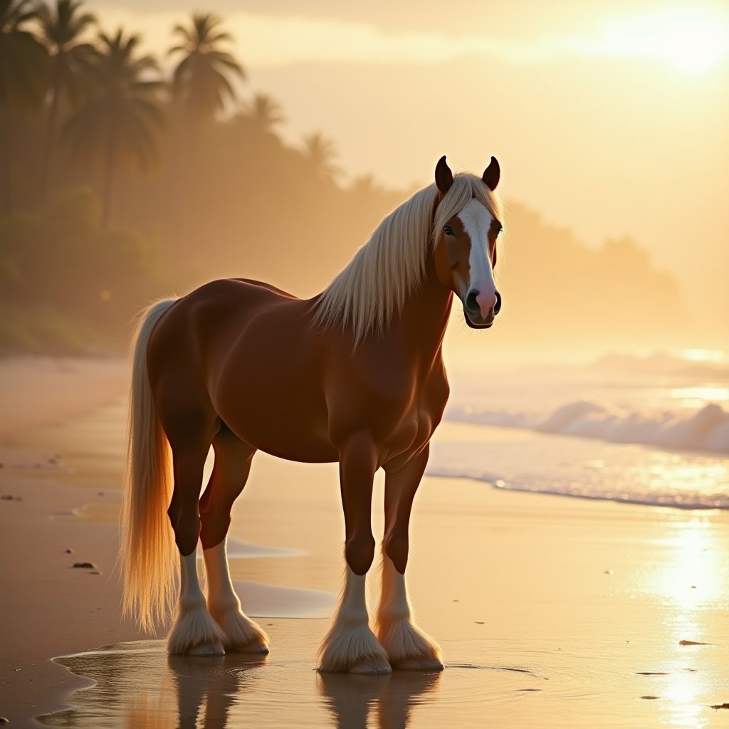 Highland King at Dawn - Animal AI stock