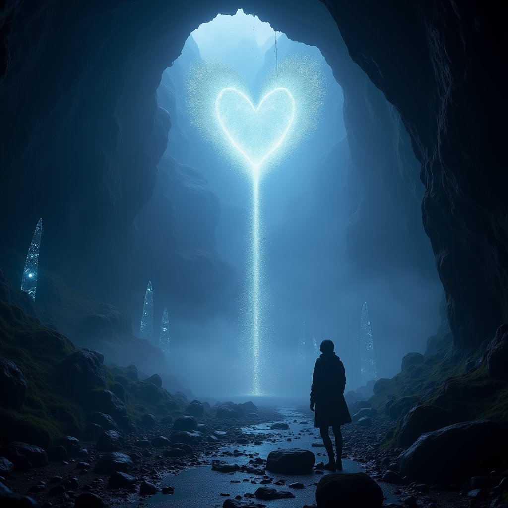 Spirit Forest in Crystal Cavern - Animation AI stock