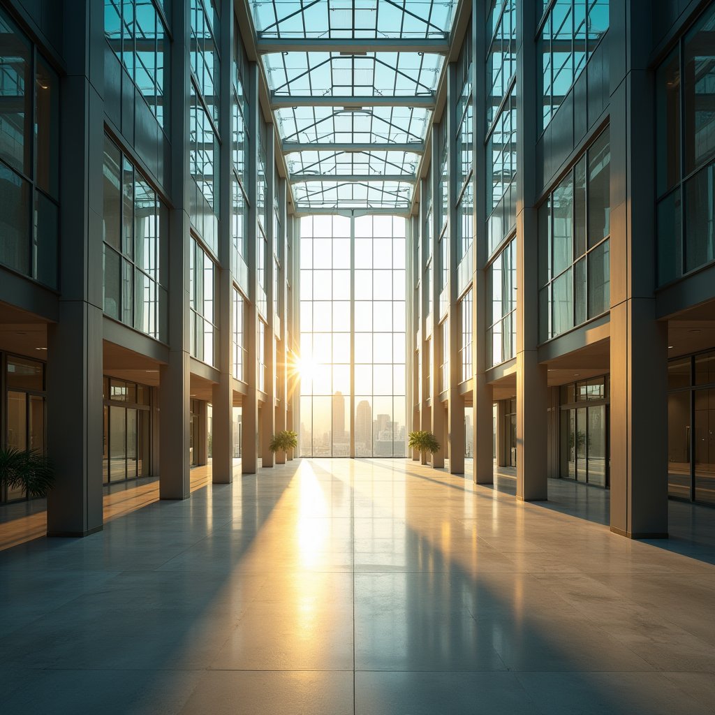Steel and Light Symphony - Architecture & Interior AI stock