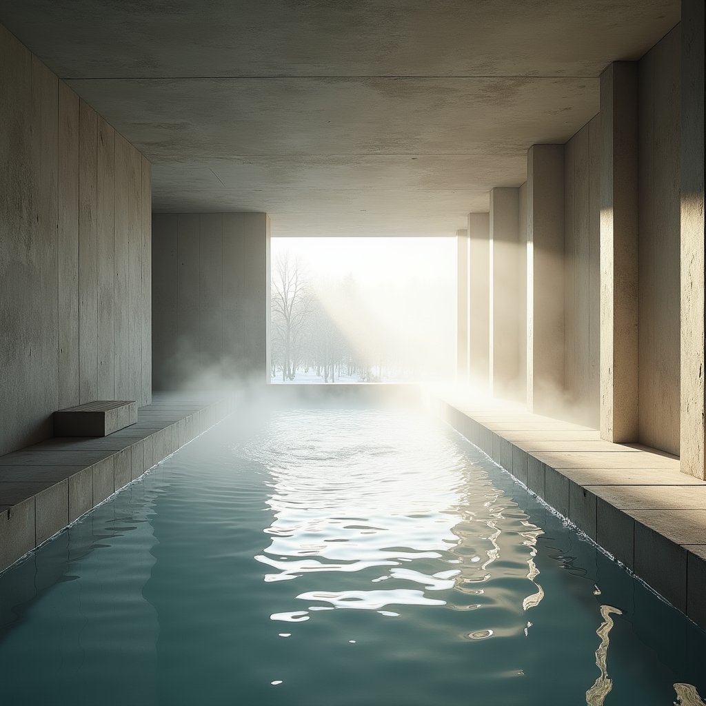 Concrete and Light - Architecture & Interior AI stock