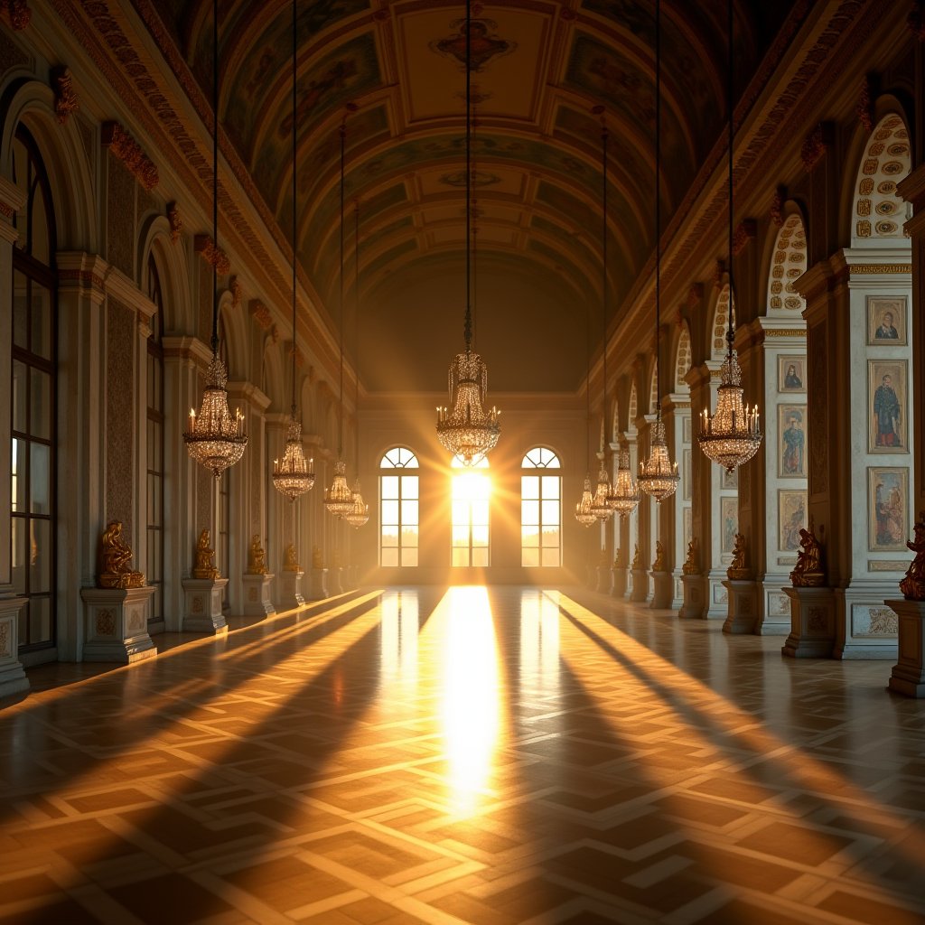 Versailles: Light and Mirrors - Architecture & Interior AI stock