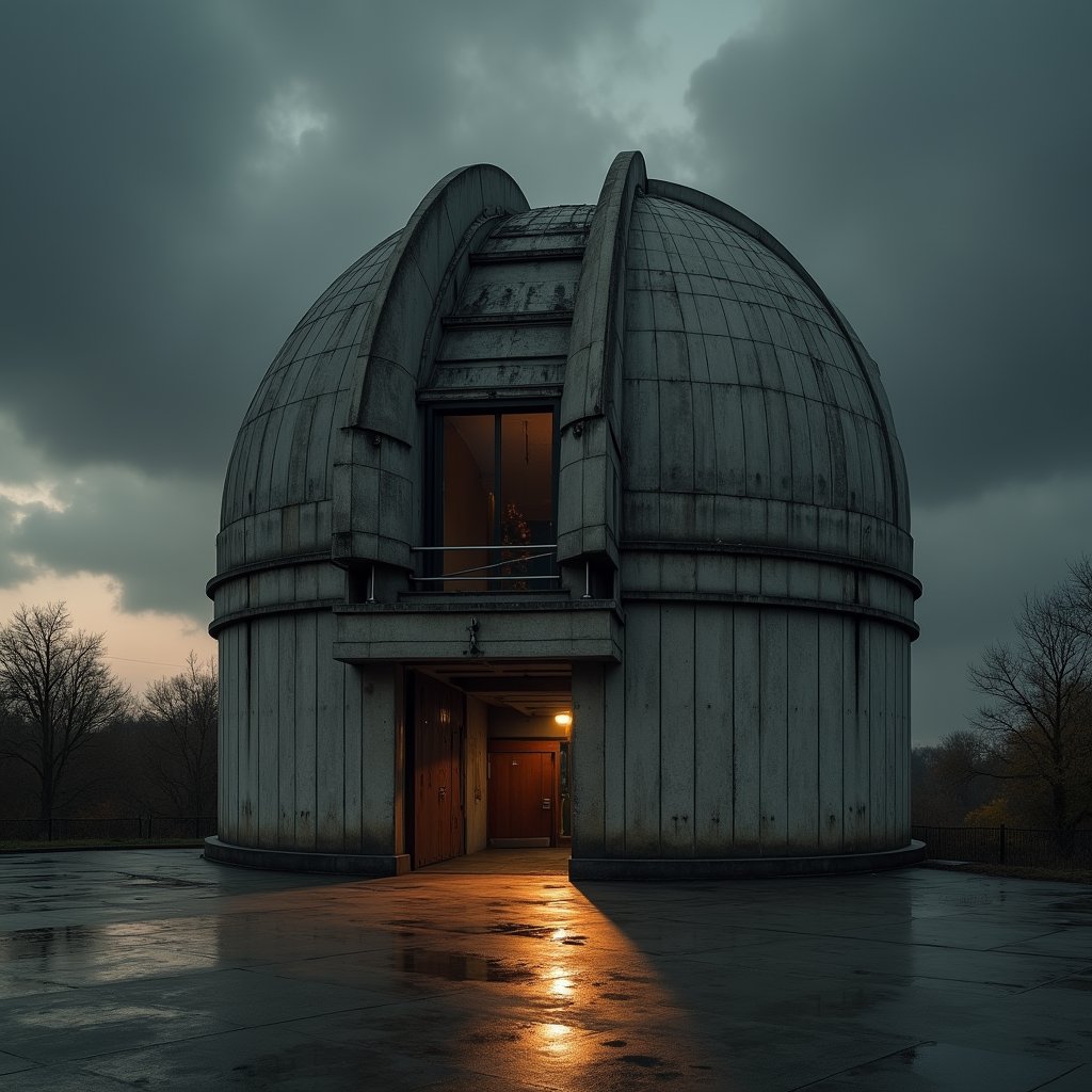 Concrete Iris Splits Storm Dawn - Architecture & Interior AI stock