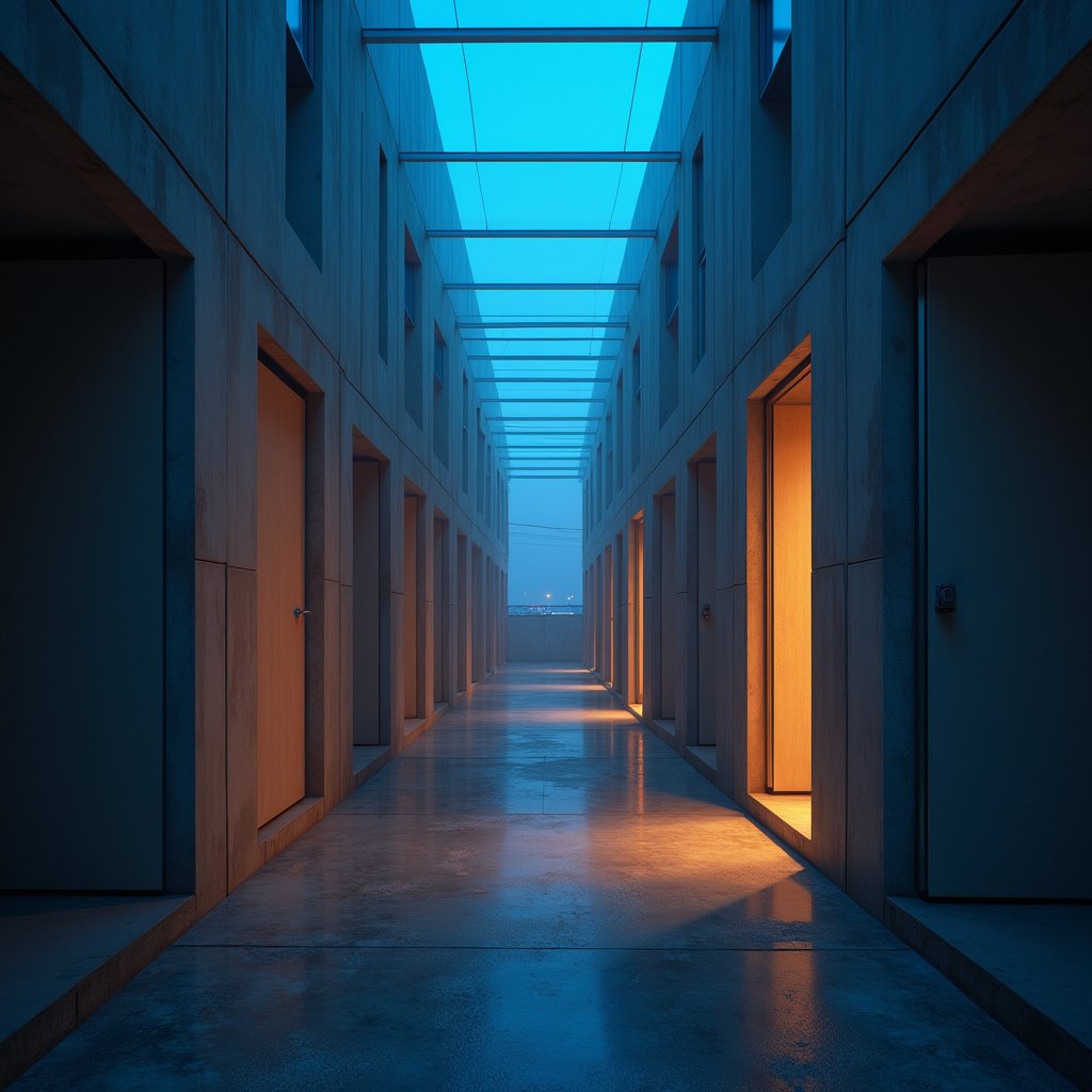 Neon Capsules in Blue Twilight