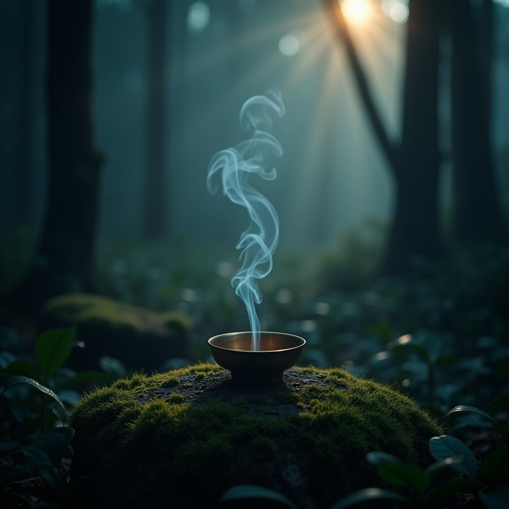 Whispers of Incense at Dawn - ASMR AI stock