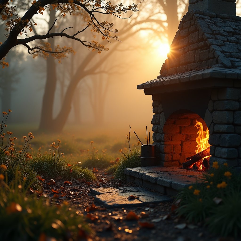 Hearth in Morning Mist - ASMR AI stock