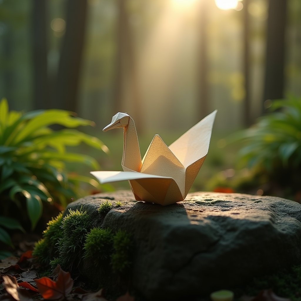Folding Stillness at Dawn - ASMR AI stock