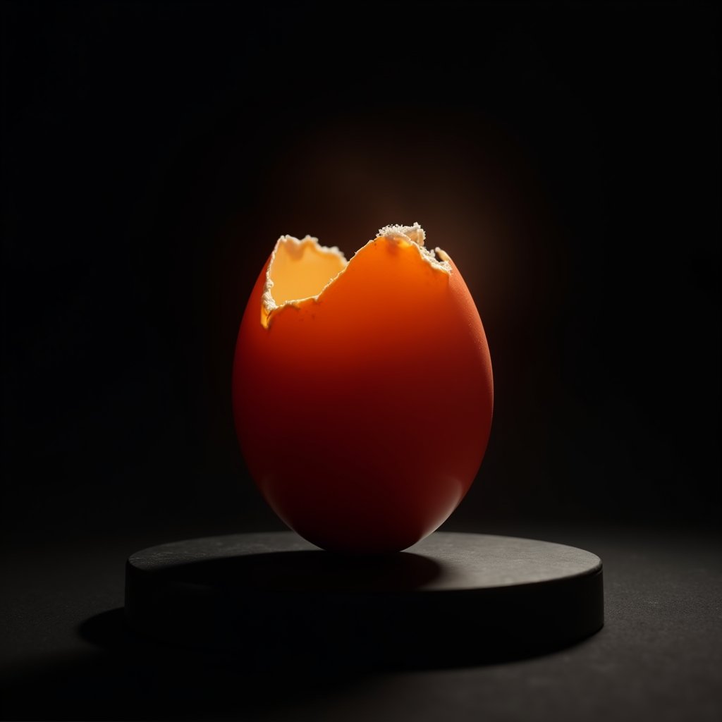 Crimson Egg Under Crushing Shadow - Blood & Impact AI stock