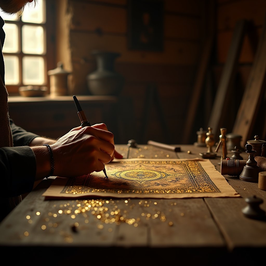 Gilded Hands of Time - Crafts AI stock