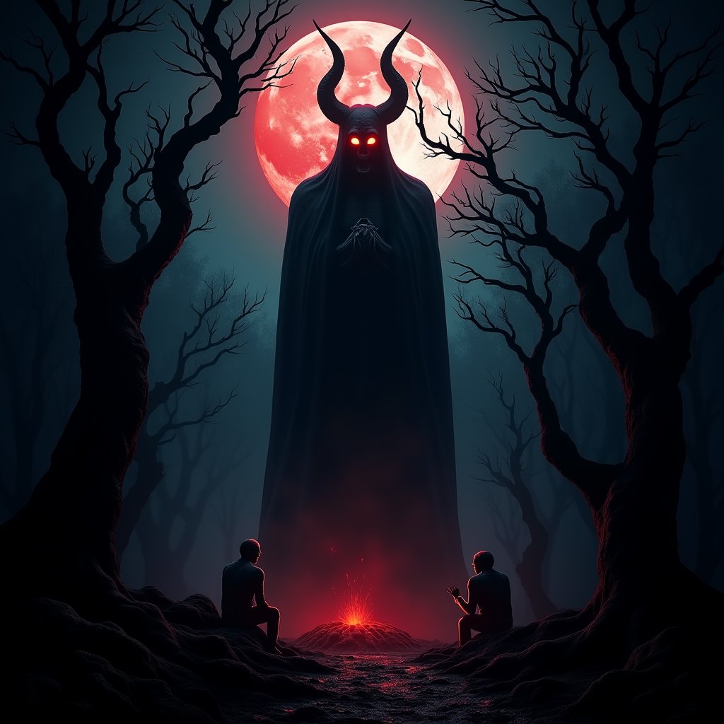 Awakening of the Obsidian God - Dark Fantasy AI stock