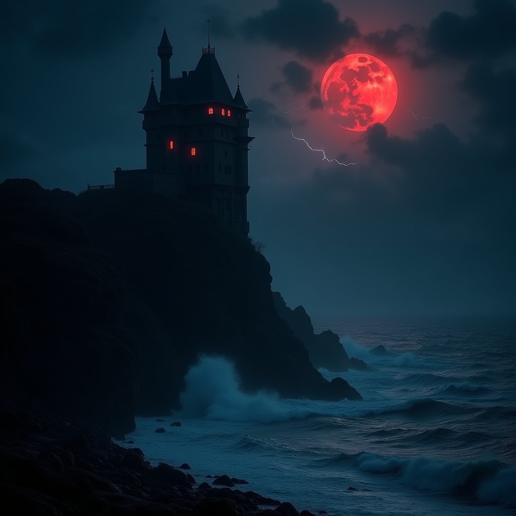 Obsidian Spire of the Damned - Dark Fantasy AI stock