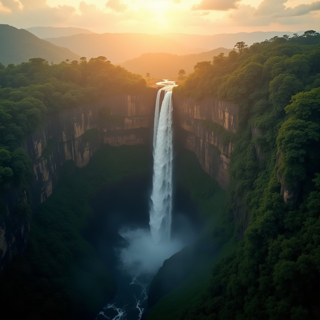 Angel Falls from Above - Drone & Aerial AI stock