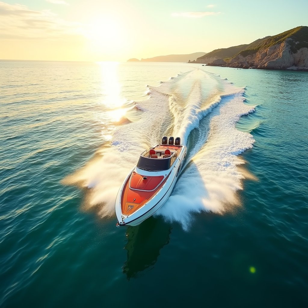 Golden Hour Speedboat Chase