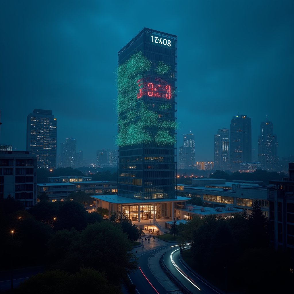 Digital Ticker Twilight - Economy AI stock
