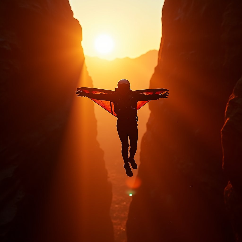 Flight Through the Canyon - Extreme Sports AI stock