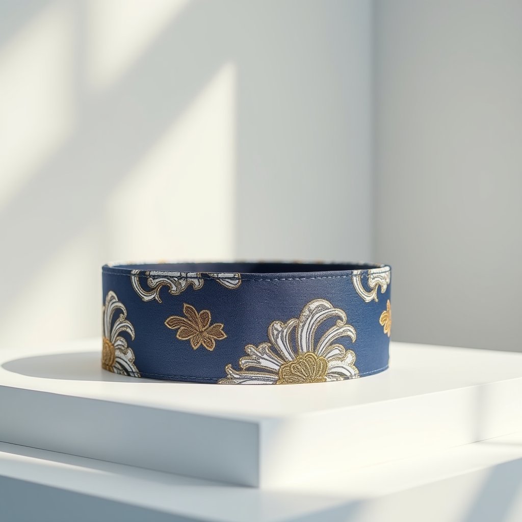 Indigo Silk and Gold - Fashion & Beauty AI stock