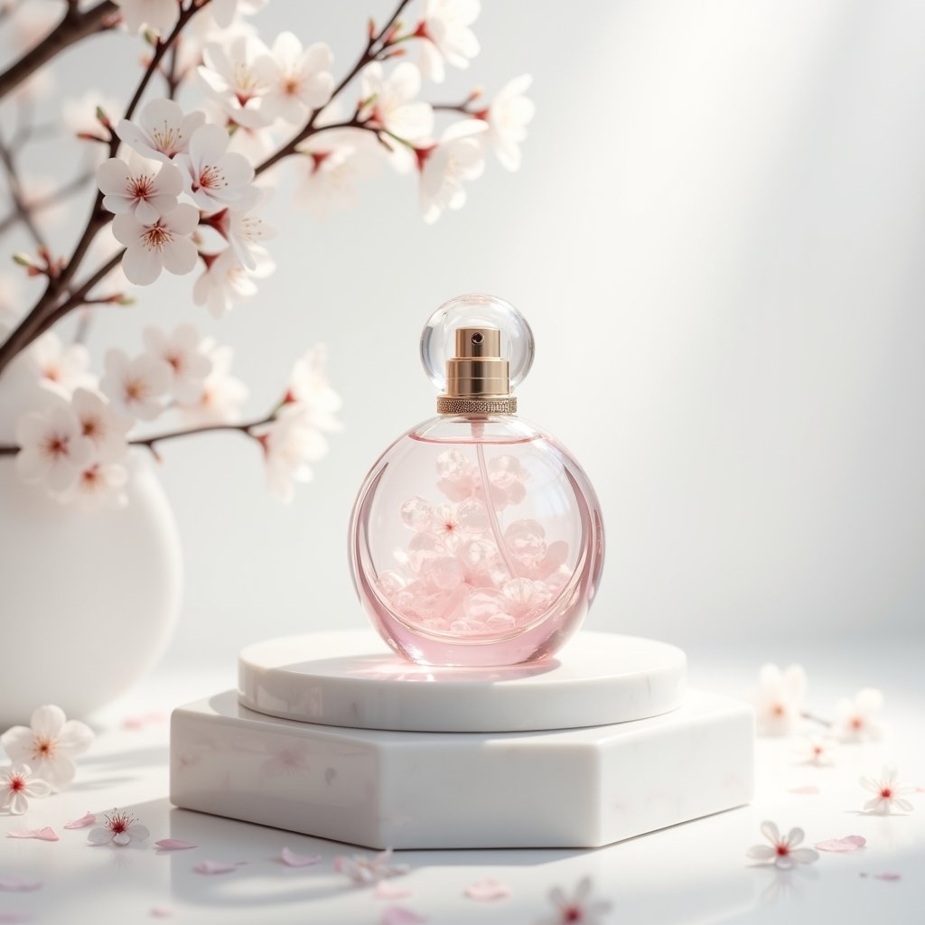 Blossom in Glass - Fashion & Beauty AI stock