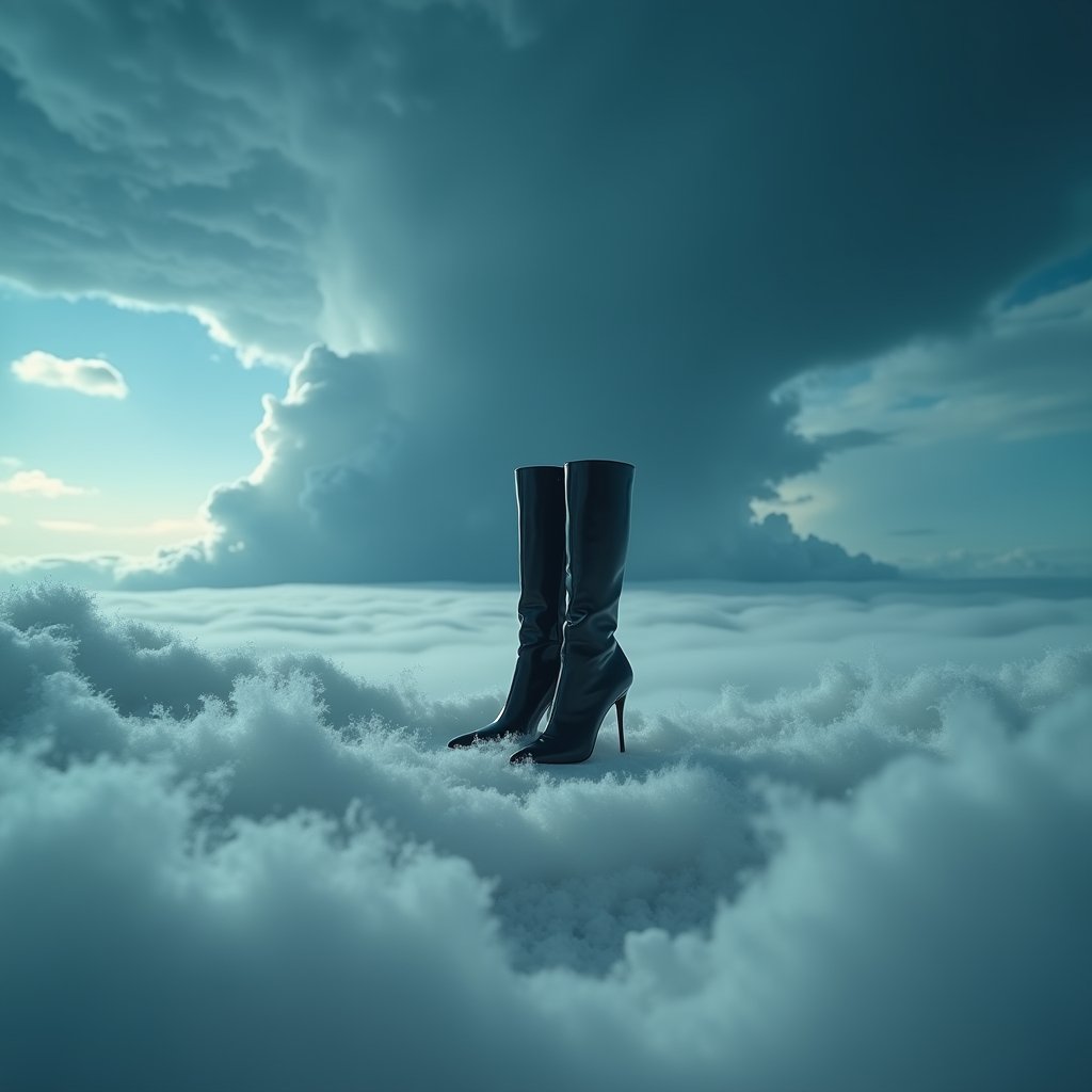 Stiletto Steps on Storm Cumulus - Fashion & Beauty AI stock