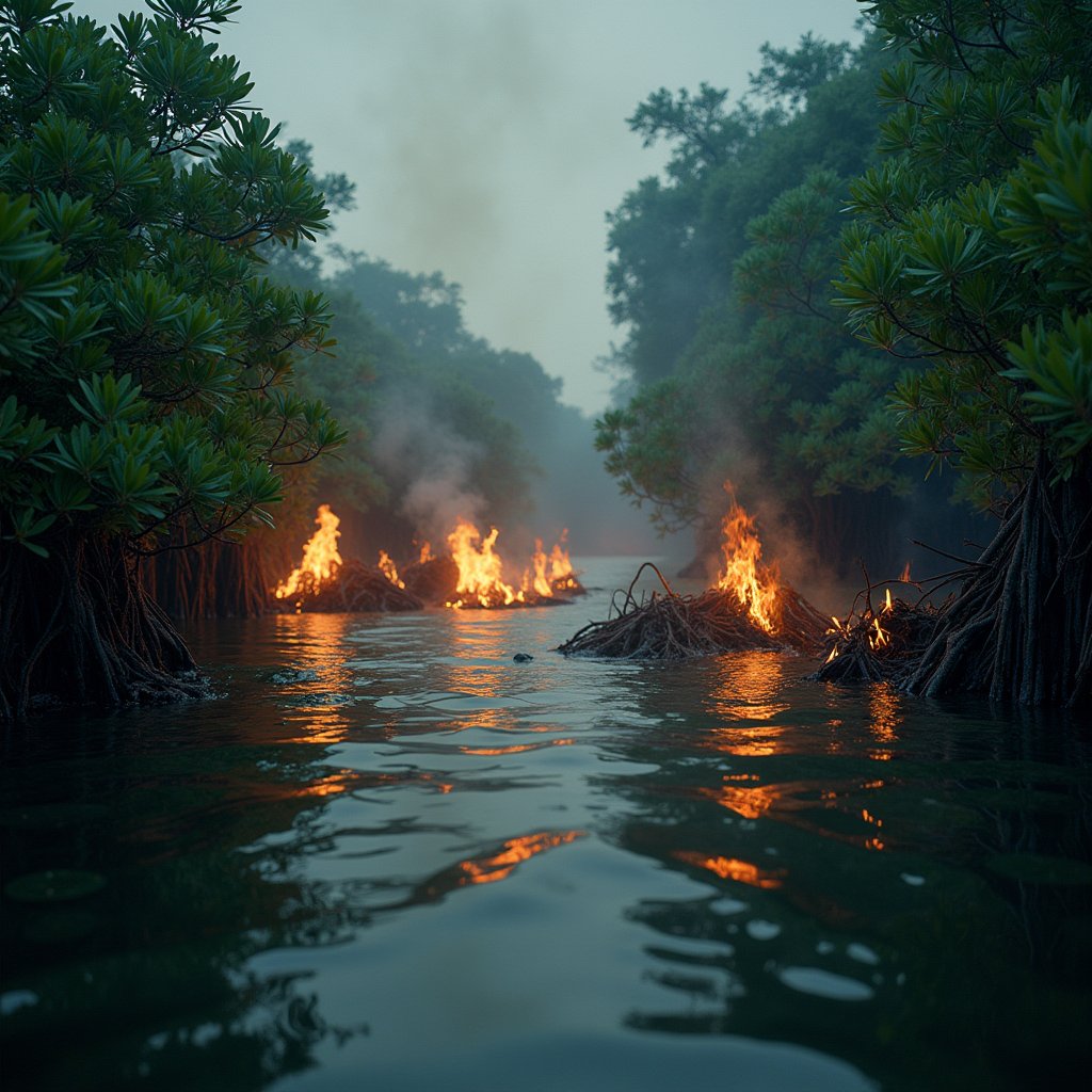 Ember Tide in the Mangroves