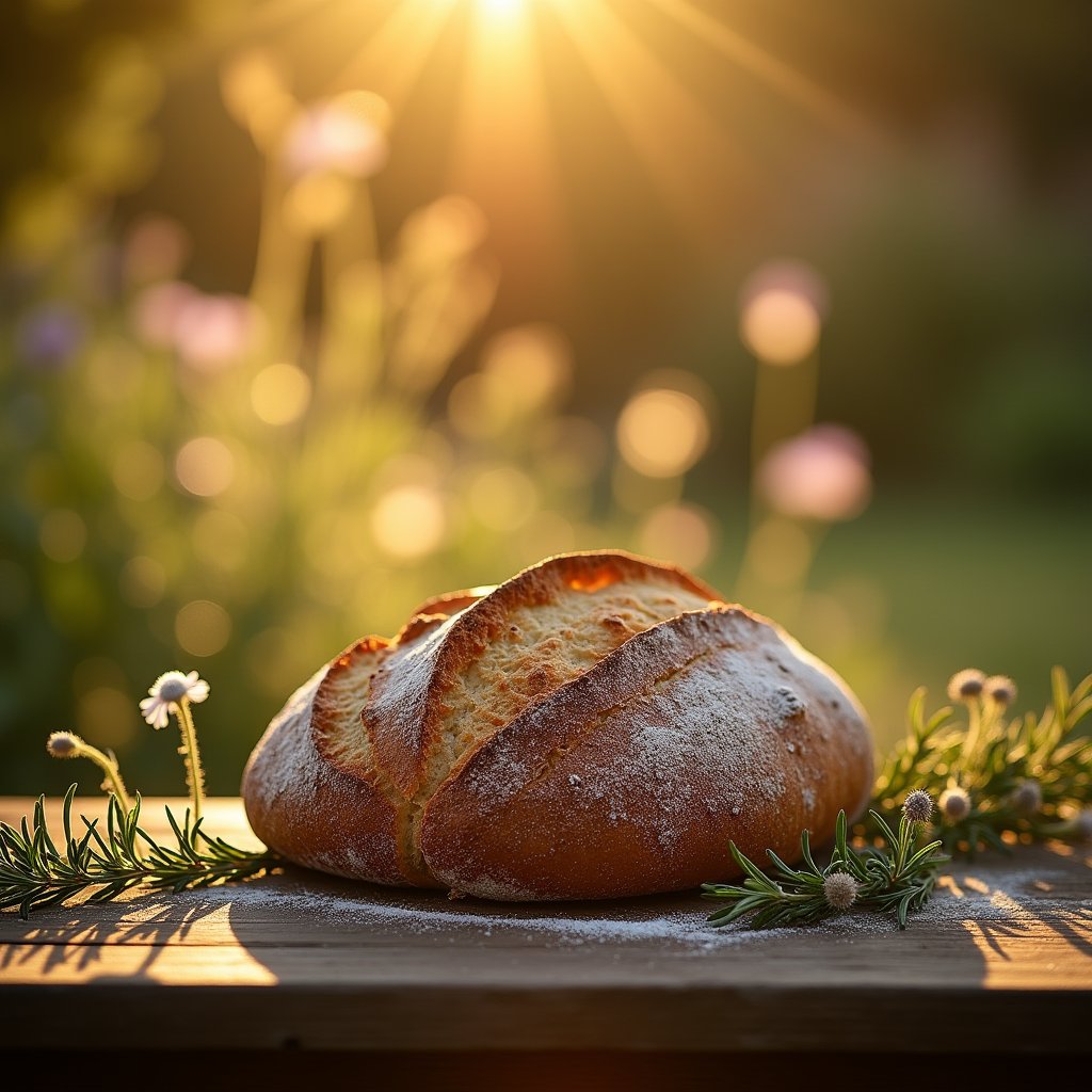 Golden Crust at Dawn - Food AI stock