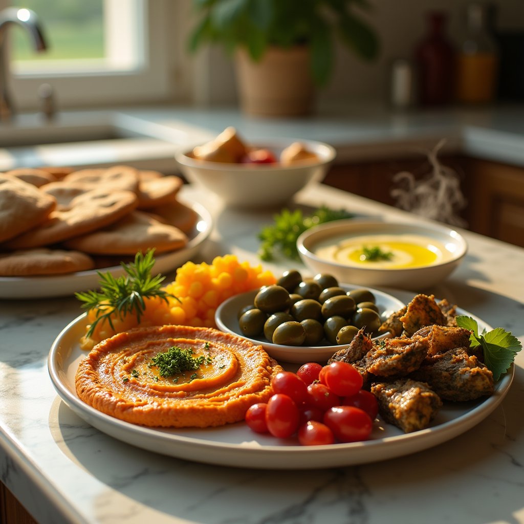 Mediterranean Mezze Symphony - Food AI stock