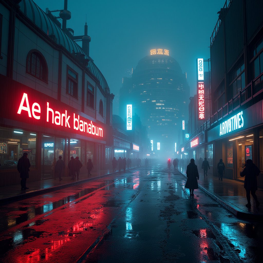 Neon Rain on Mars - Future AI stock
