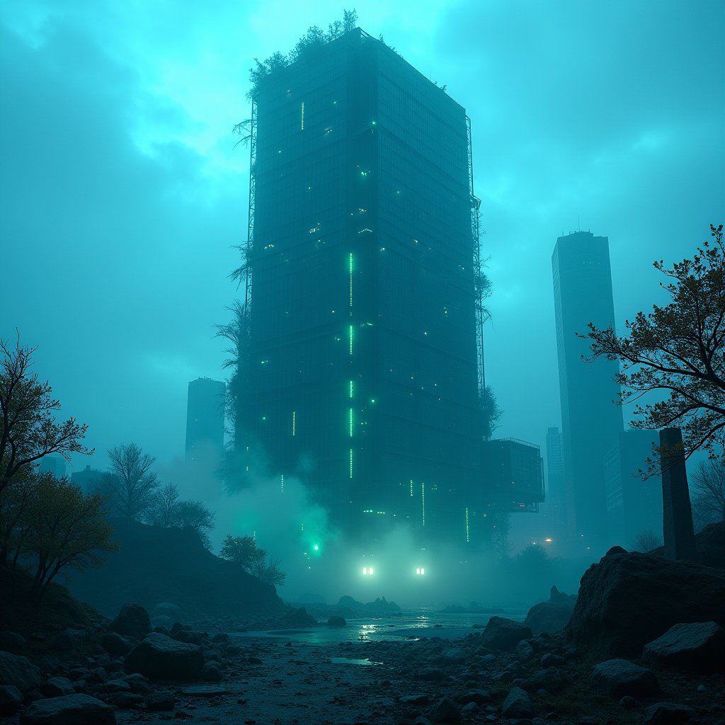 Neural Citadel in Ruins - Future AI stock