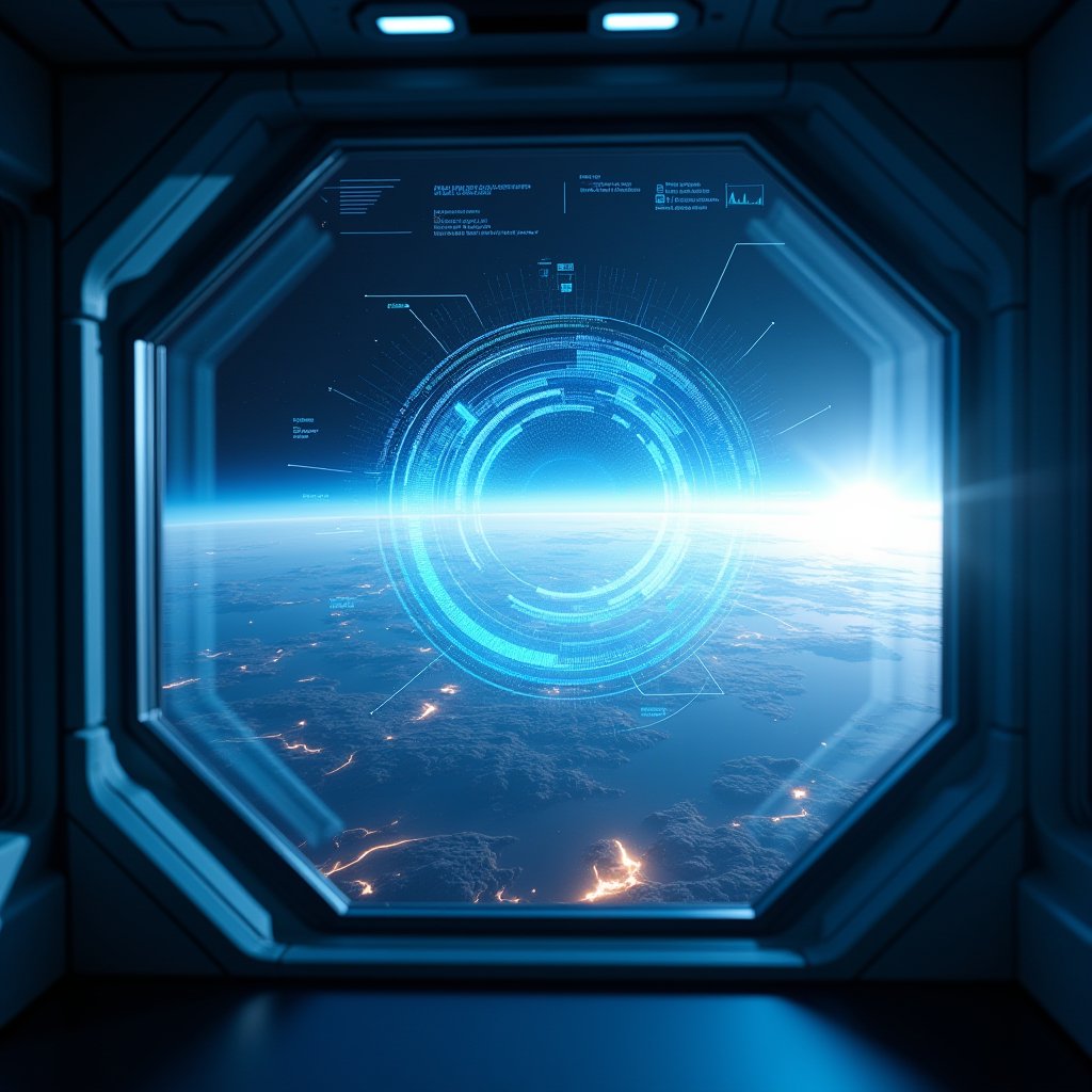 Interface Over Earth's Curve - Future AI stock