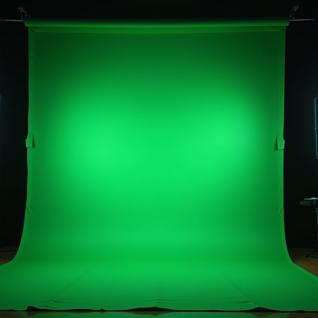 The Perfect Green Canvas - Green Screen AI stock