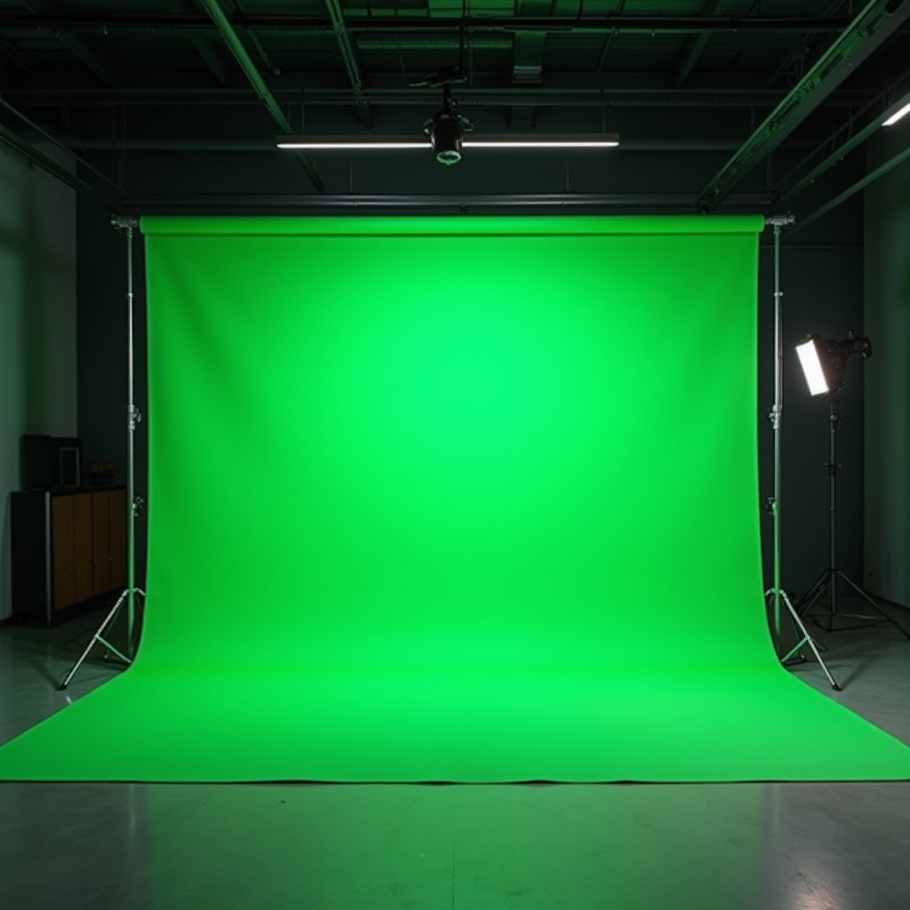 Chroma Key Perfection - Green Screen AI stock