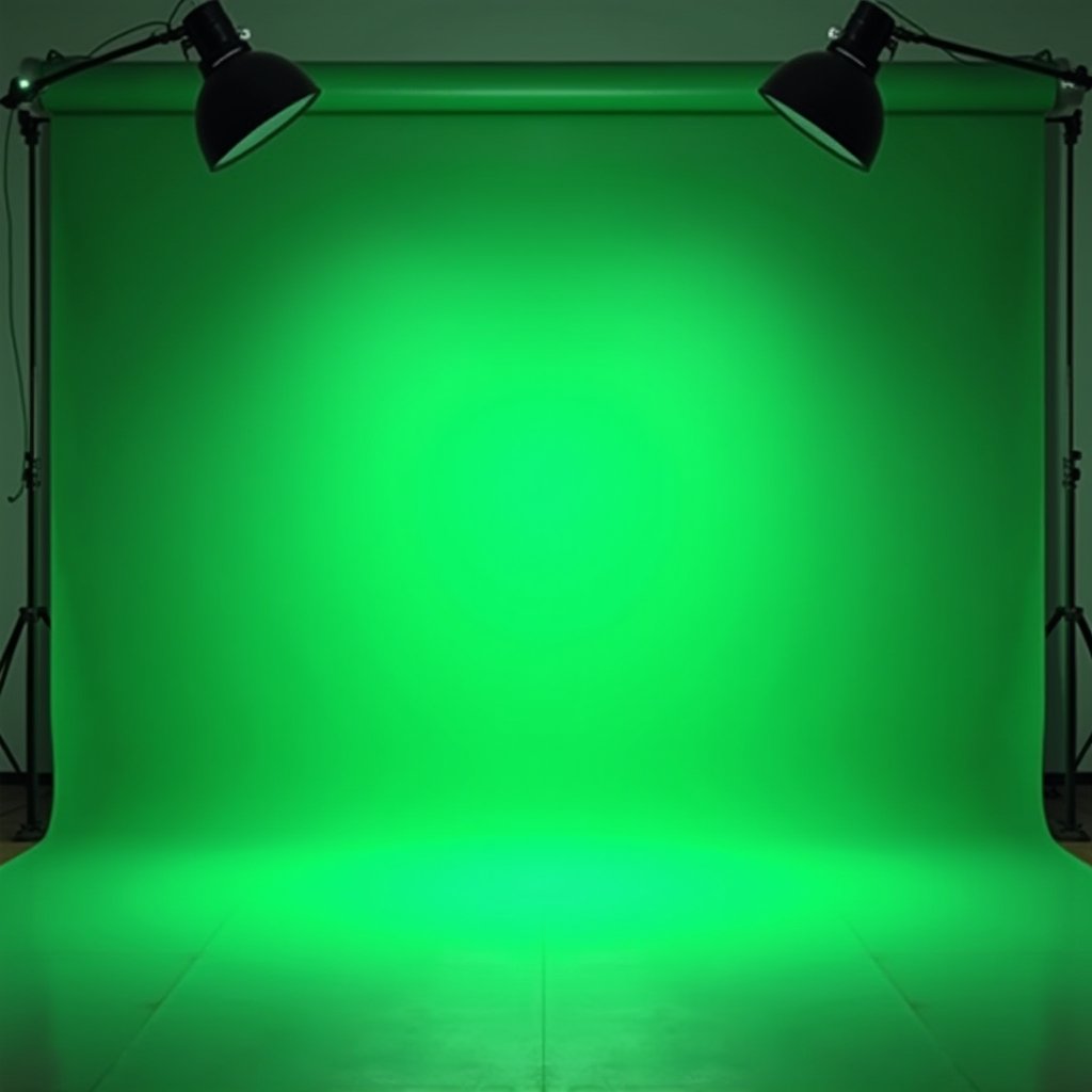 The Infinite Green Canvas - Green Screen AI stock