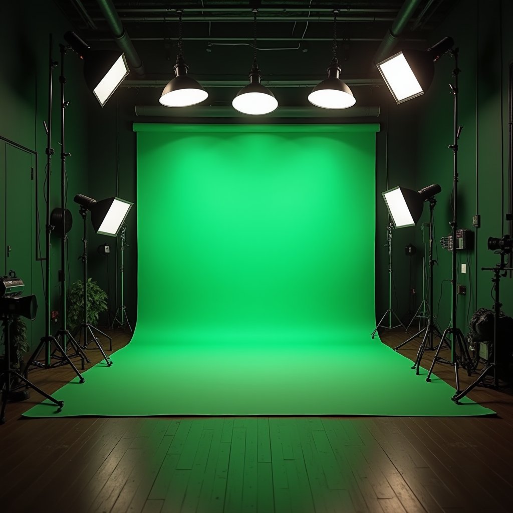 The Perfect Green Void - Green Screen AI stock