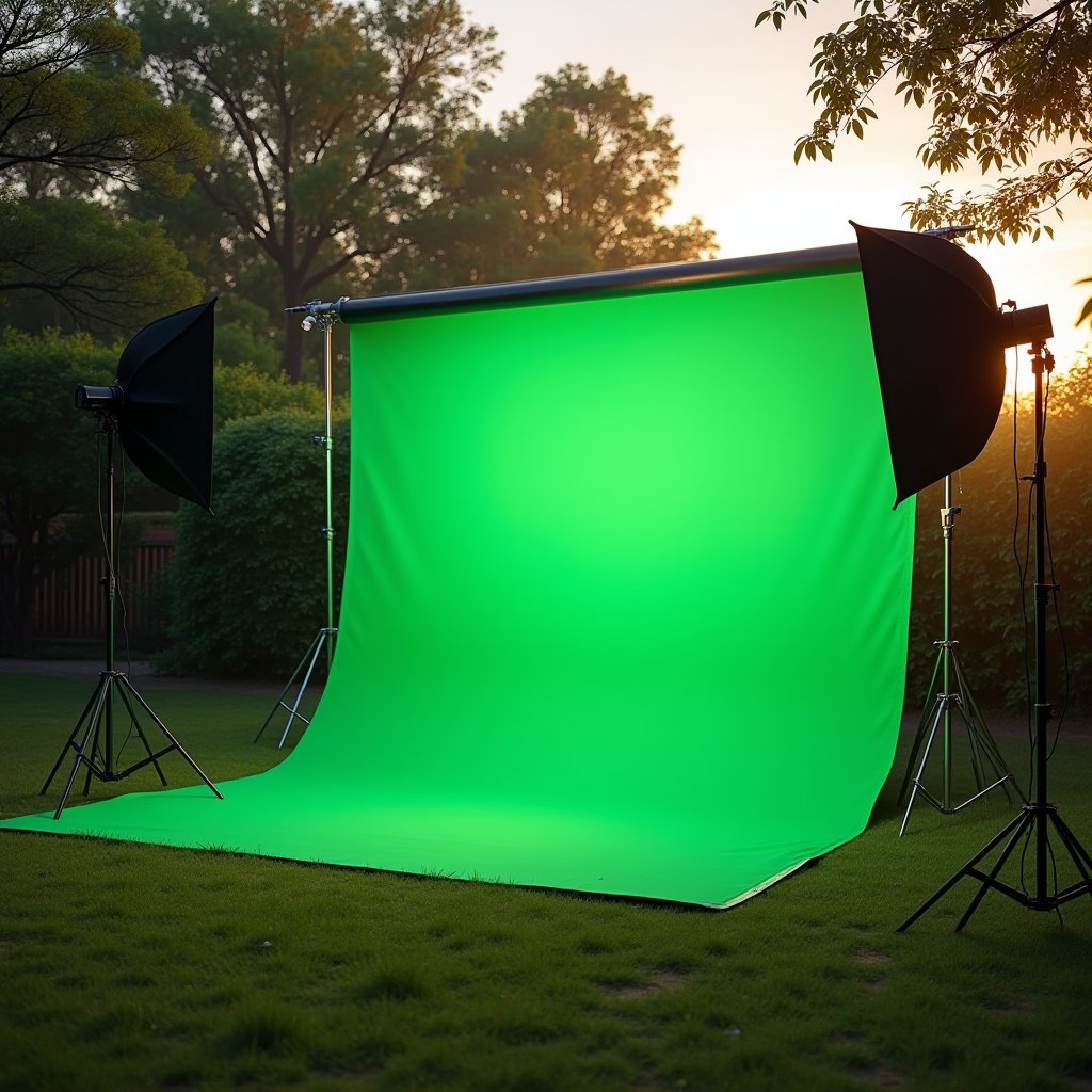 Chroma Key Perfection - Green Screen AI stock