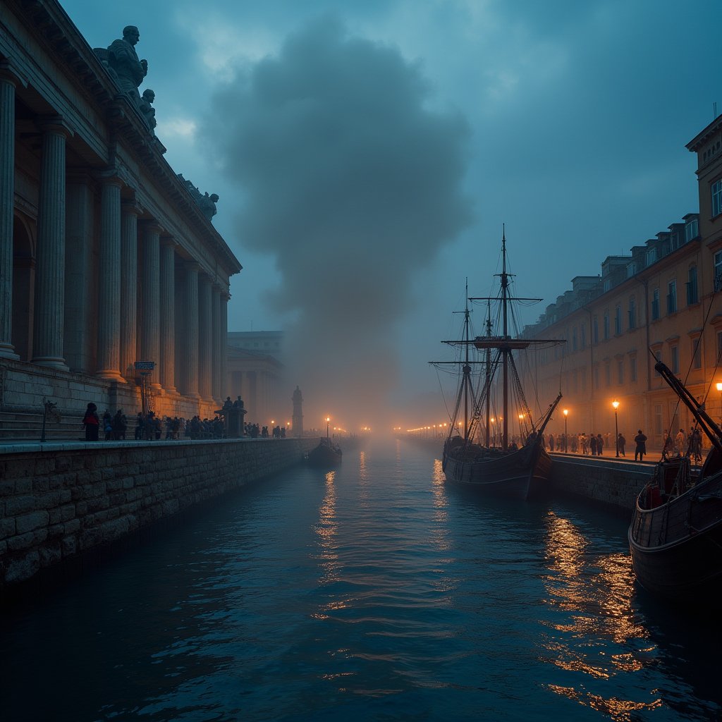Fall of Ostia's Harbor - History AI stock