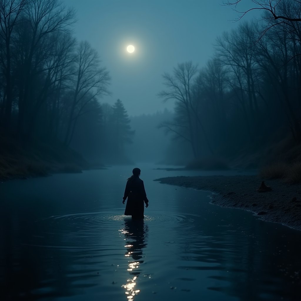 Moonlit River Crossing - History AI stock