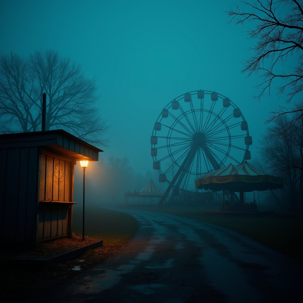 Fogbound Carnival of Decay - Horror AI stock
