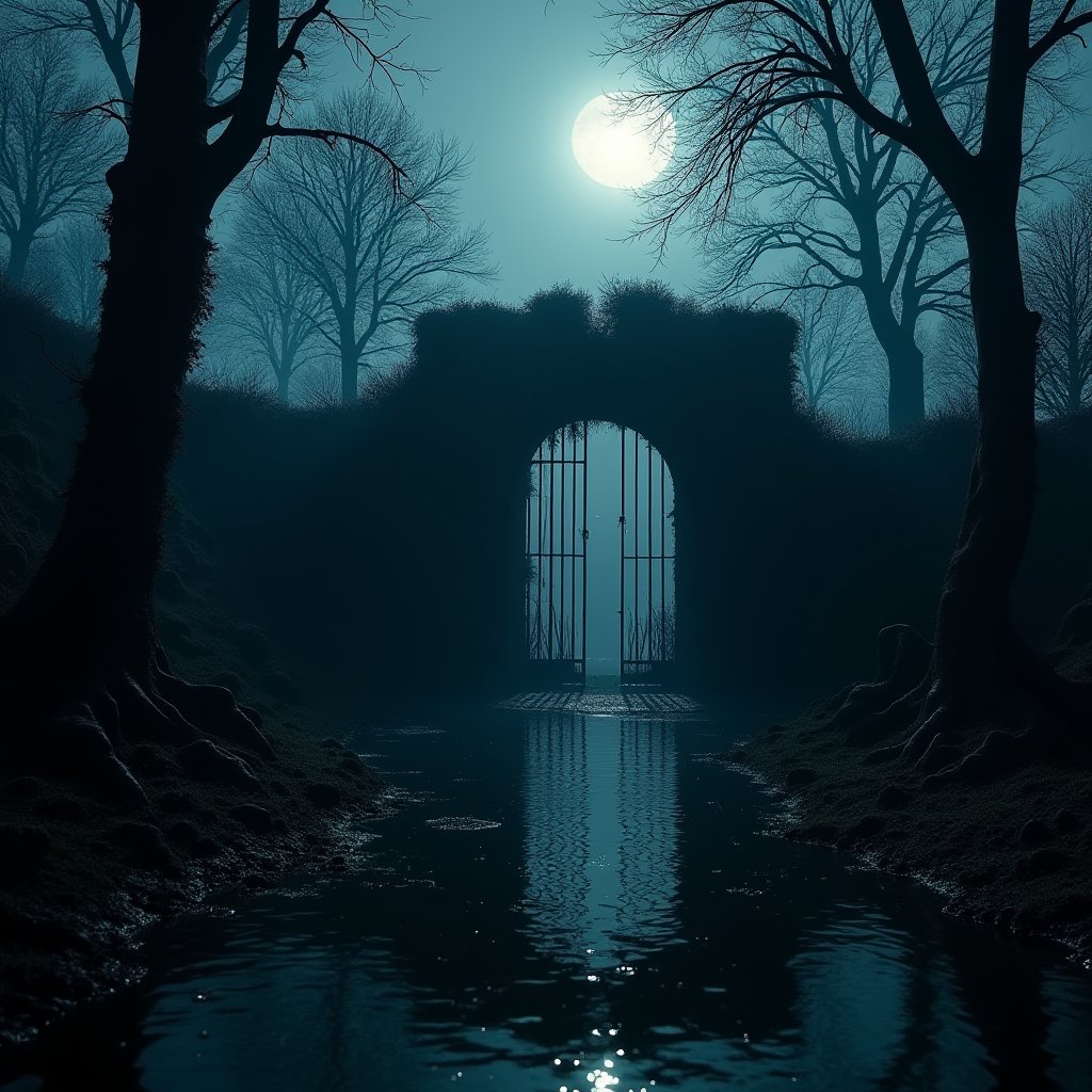 Swamp's Forgotten Dungeon - Horror AI stock