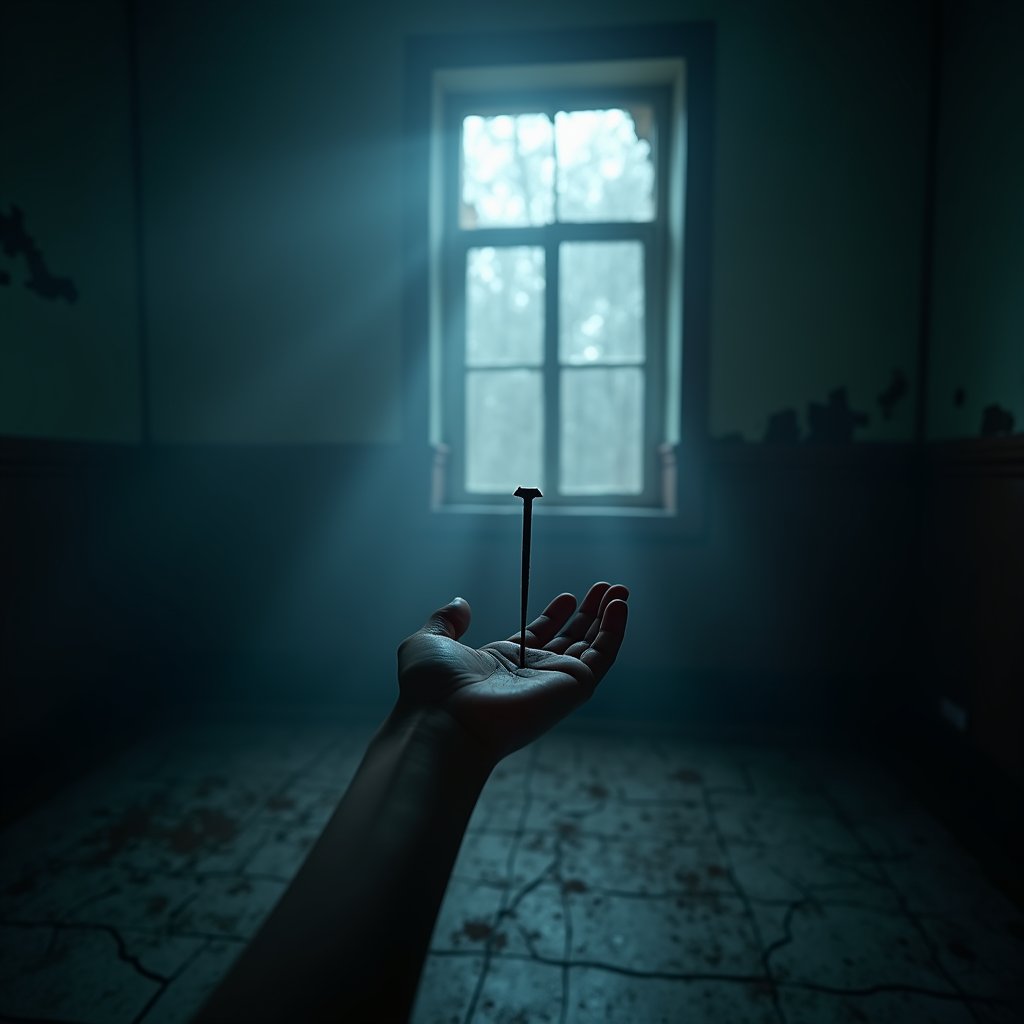 Nail Through Pale Palm - Horror AI stock