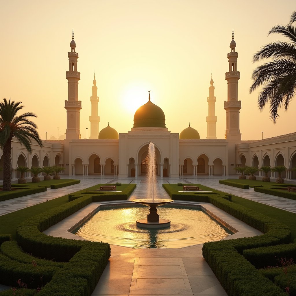 Sacred Oasis of Medina - Islamic AI stock