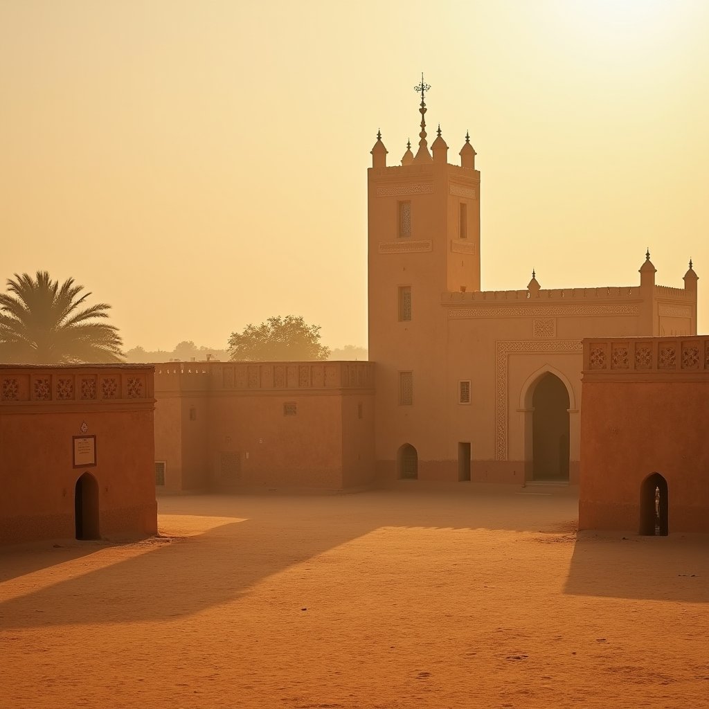 Djenné's Golden Minarets - Islamic AI stock