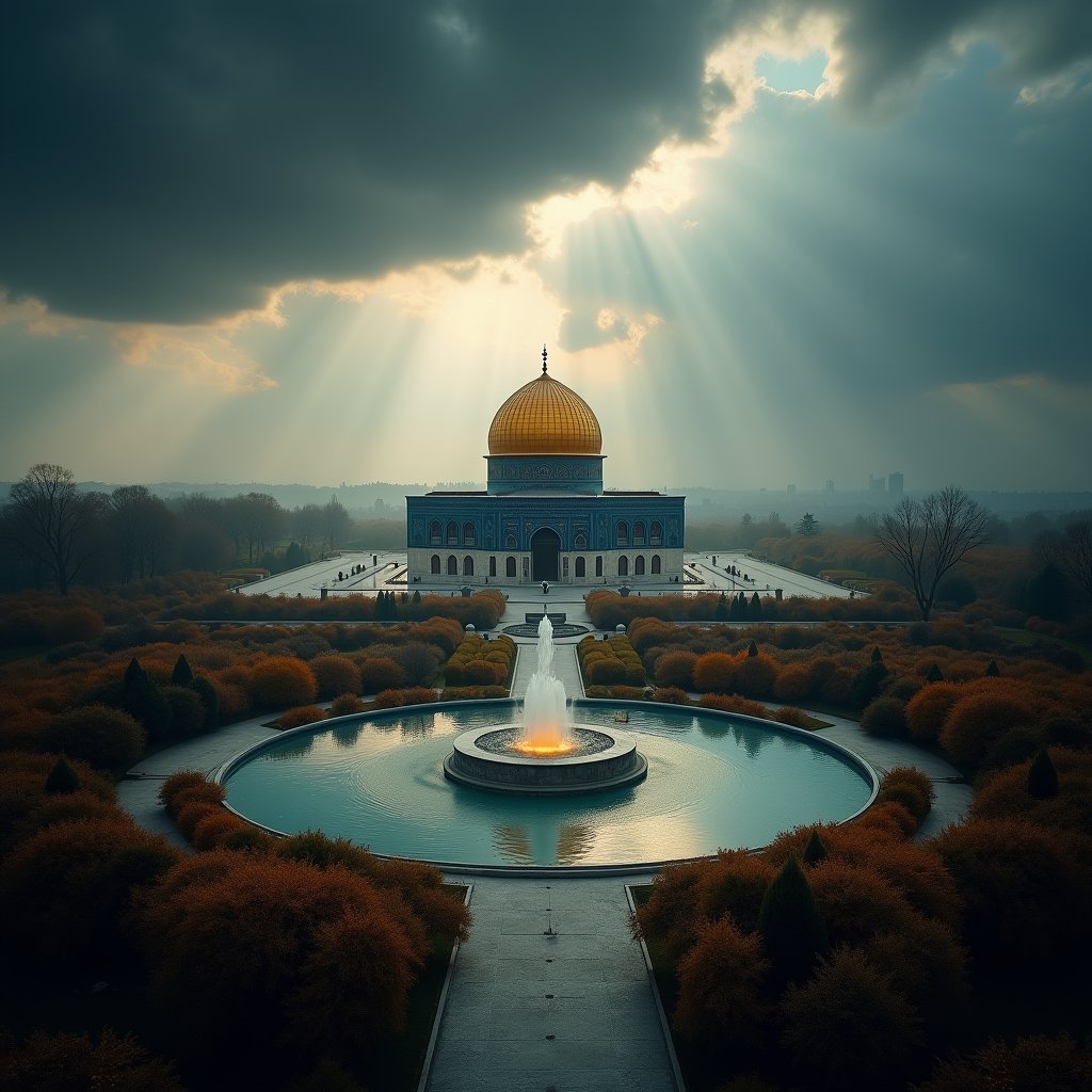 Golden Dome Under Storm - Islamic AI stock