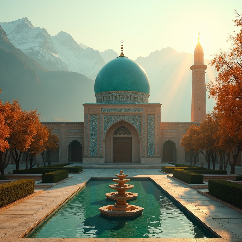 Turquoise Dome Above the Mist