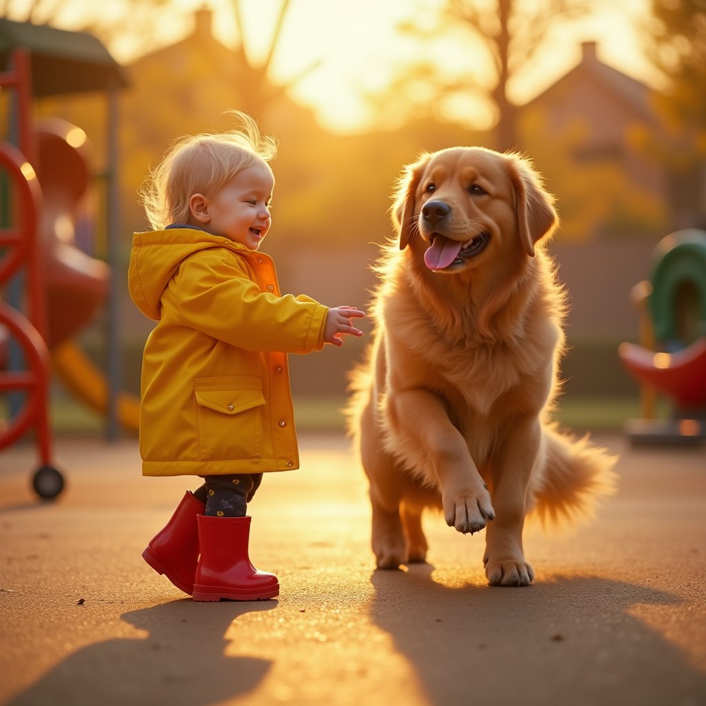Golden Retriever Playground Waltz