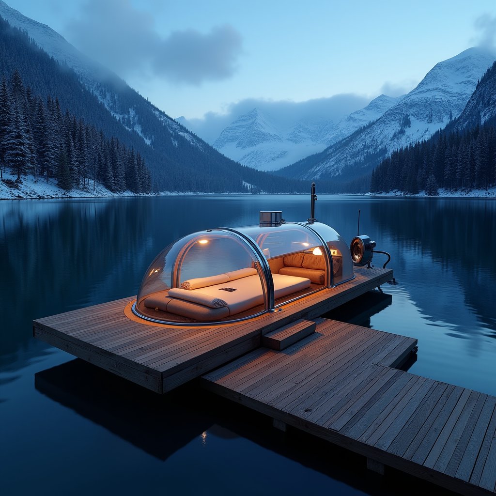 Crystal Dome on Alpine Water